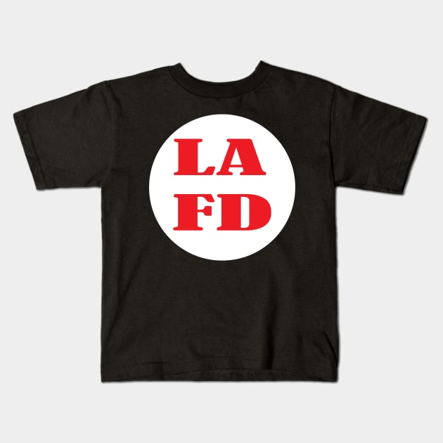 LAFD Strong - Los Angeles Fire Department Strong Kids T-Shirt by Islanr